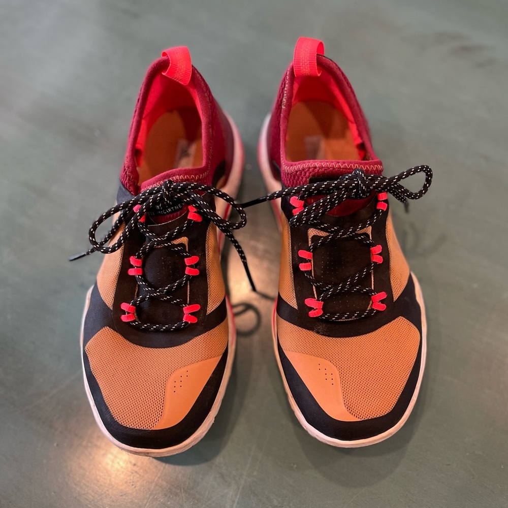 Adidas by Stella McCartney Orange and Pink Athletic Sneakers